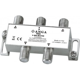 ANGA PS04 Splitter 4 Εξόδων 5-2400MHz Με διέλευση τάσης